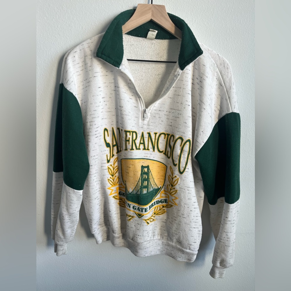 Vintage San Francisco Quarter Zip Sweatshirt